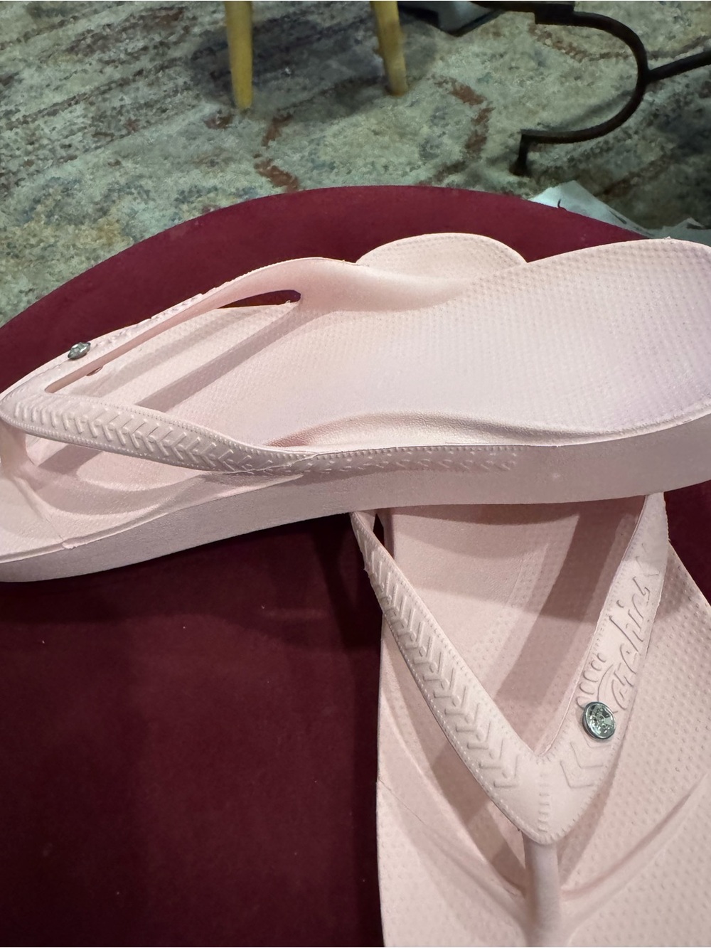 Women’s Light Pink Flip Flop Sandals - Picture 4 of 4